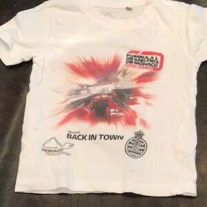 Monaco Grand Prix 'Back In Town' Graphic Tee - White & Red
